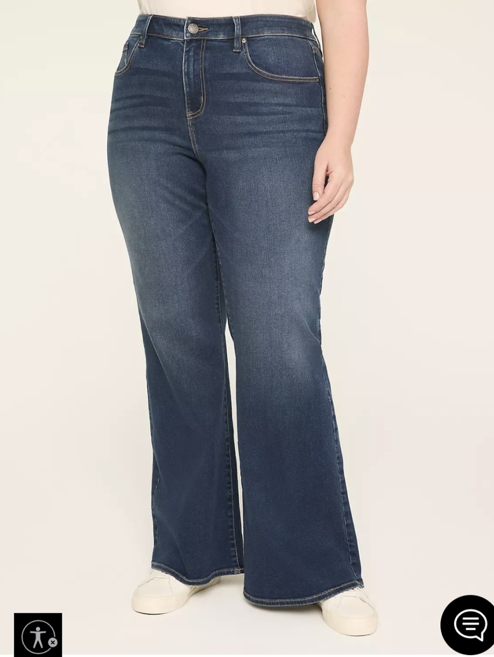 Lane Bryant Tighter Tummy High-Rise Bootcut Jeans 21w 31 Inseam